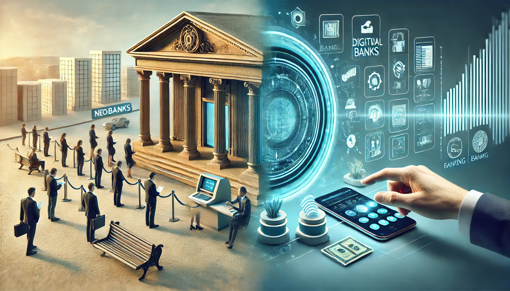 Neobank vs traditional bank Best online-only banks Digital banks vs brick-and-mortar banks